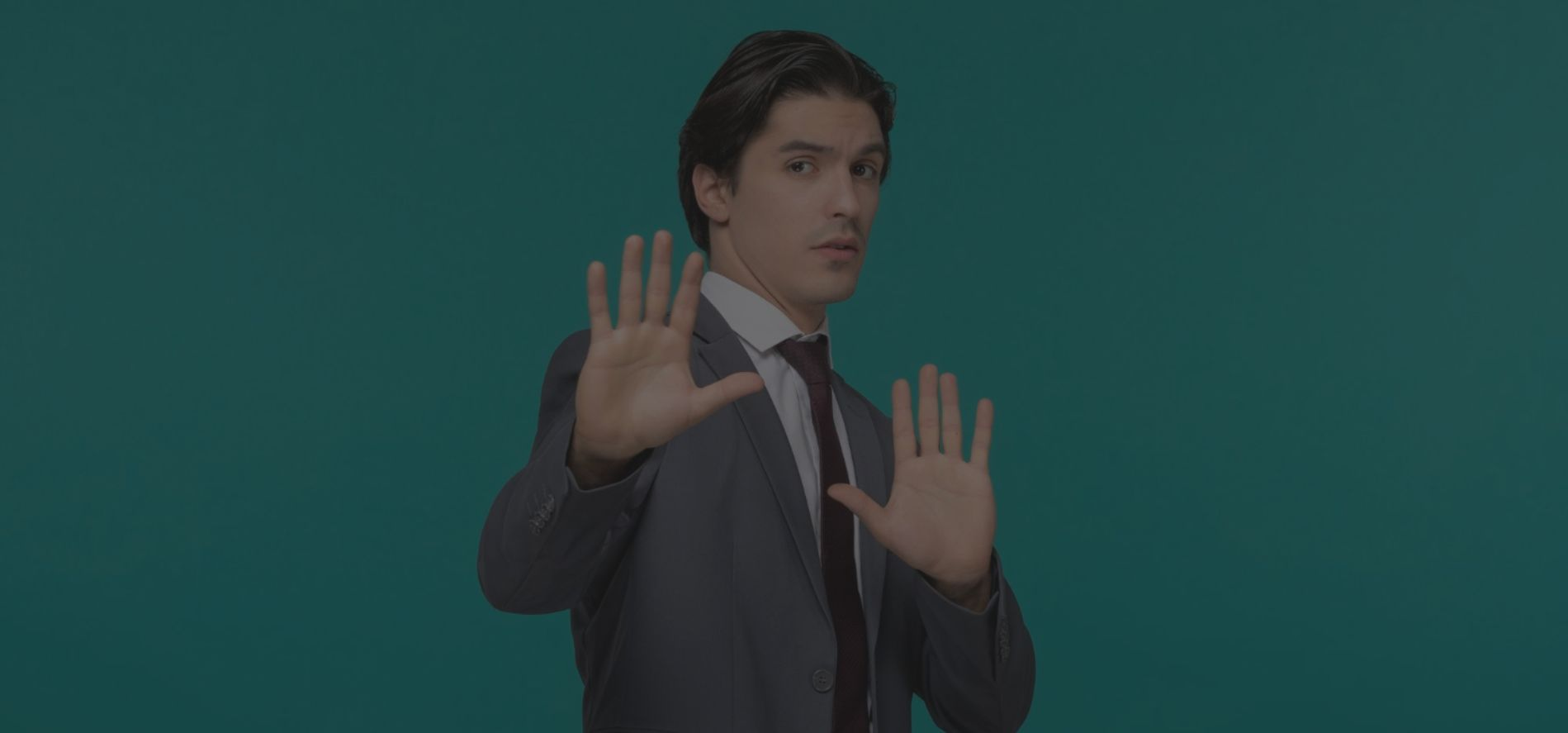 man saying no to legal lead generation companies